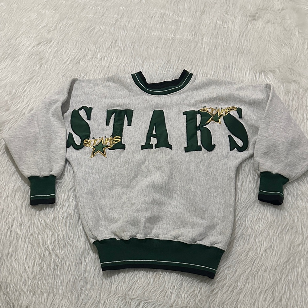 Stars Kids Sweatshirt - Gray and Green